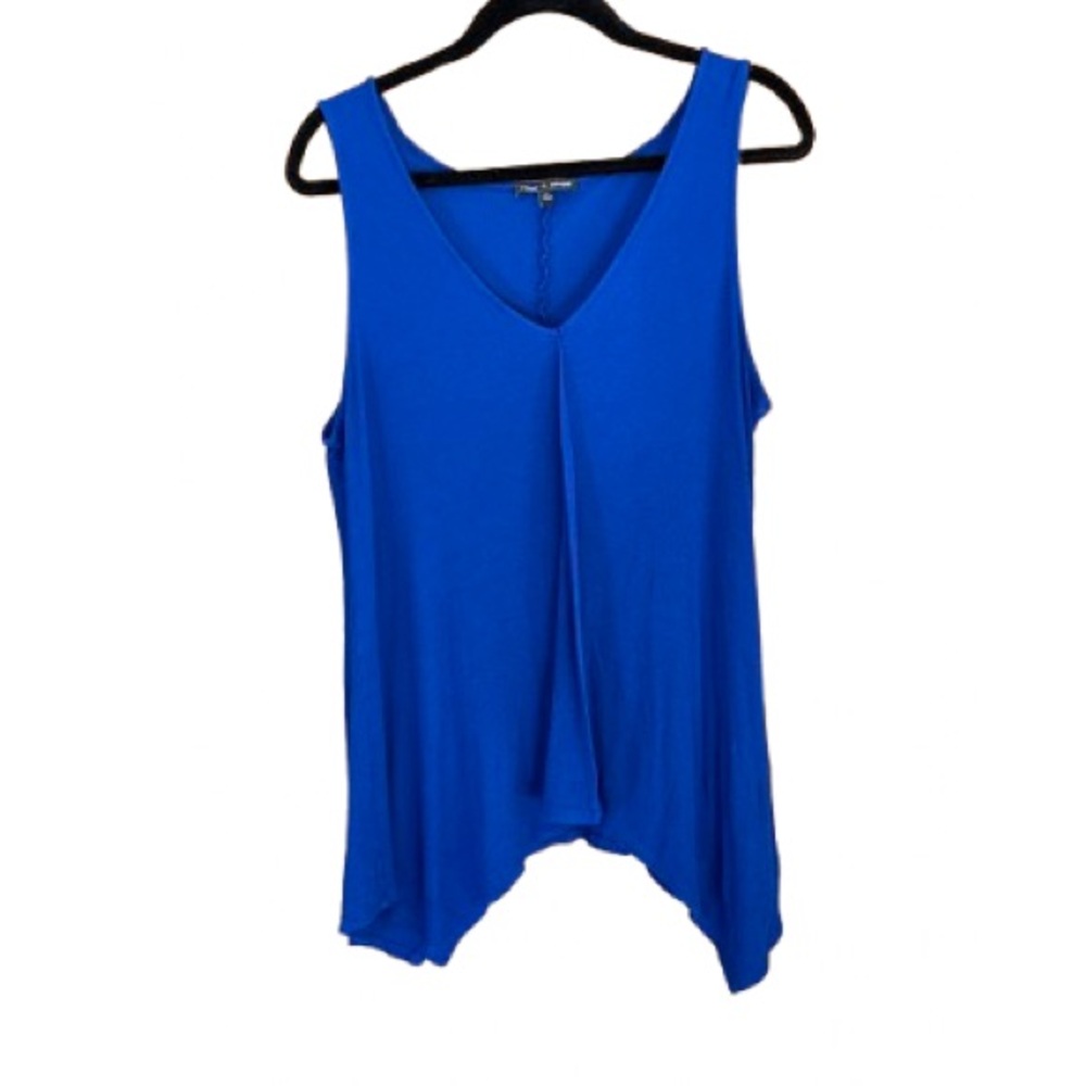 Cable and gauge blue sleeveless tee XL